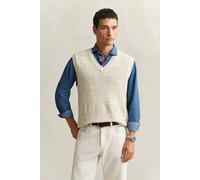 GANT Herren Pullunder aus strukturiertem Baumwollmix (XXL) CREAMED Weiß
