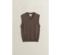 GANT Herren Pullunder mit V-Ausschnitt aus Baumwollmix (XXXL) Braun MELANGE