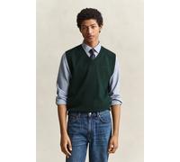GANT Herren Pullunder mit V-Ausschnitt aus Baumwollmix (XXXL) TARTAN Grün