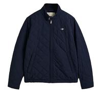 GANT Steppjacke Regular Fit, gesteppter Windcheater, Reißverschluss, Navy
