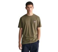 GANT Herren REG Archive SHIELD EMB SS T-SHIRT, JUNIPER GREEN, XL