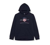 GANT Herren Hoodie - REGULAR ARCHIVE SHIELD HOODIE - Kapuzen-Sweatshirt, Logo - Evening Blue 5XL