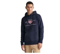 Gant Herren Reg Archive Shield Hoodie Kapuzenpullover, Evening Blue, 3XL EU