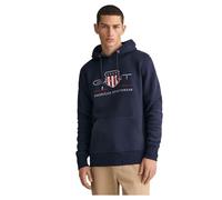 GANT Herren REG Archive Shield Hoodie Kapuzenpullover, Evening Blue, L