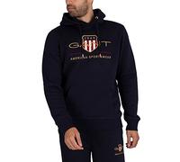 Gant Herren Reg Archive Shield Hoodie Kapuzenpullover, Evening Blue, L EU