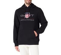 Gant Herren Reg Archive Shield Hoodie Kapuzenpullover, Schwarz, XL EU