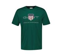 GANT Herren REG Archive Shield SS T-Shirt, DEEP Forest Green, Small