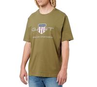 Gant Herren Reg Archive Shield T-Shirt, Moss Green, XL EU