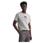 GANT Herren Reg Archive Shield T-shirt T Shirt, Grey Melange, XL EU
