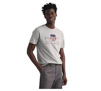 Gant Herren Reg Archive Shield T-Shirt T Shirt, Grey Melange, XXL EU