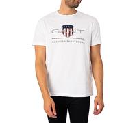 Gant Archive Shield Regular Fit Kurzarm-t-shirt L White