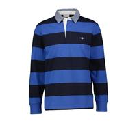 GANT Herren REG Chambray Stripe Heavy Rugger Polohemd, Rich Blue, Large