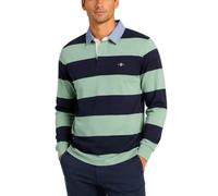Gant Herren REG Chambray Stripe Heavy Rugger T-Shirt, Surplus Mint, Small