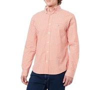 GANT Herren Reg Classic Poplin Gingham Shirt Hemd, Deep Orange, 3XL EU