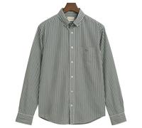 GANT Herren REG Classic POPLIN Stripe Shirt Hemd, Grün, L