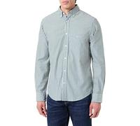 GANT Herren REG Classic POPLIN Stripe Shirt Hemd, Grün, L