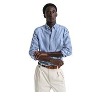 Gant - Regular Fit Classic Popeline Hemd mit Streifen rich blue - Gr. - XL