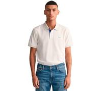 GANT Poloshirt Herren Reg Contrast Rugger Kurzarm Piqué Eggshell XL