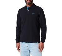 Gant Polo-Shirt Herren Regular Fit Langarm Baumwoll-Piqué schwarz, 3XL