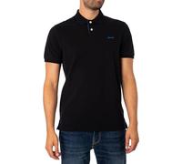 GANT Herren Polohemd Reg Contrast Pique Rugger – Schwarz – XXL