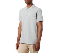 Gant Herren REG Contrast Pique SS Rugger Polohemd, Grey Melange, Standard