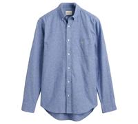 GANT Herren REG Cotton Linen Shirt Hemd, Rich Blue, XXL