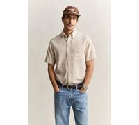 GANT Herren Reg Cotton Linen Ss Shirt Hemd