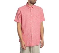GANT Herren REG Cotton Linen SS Shirt Hemd, Brick RED, Large