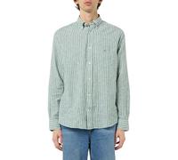 GANT Herren REG Cotton Linen Stripe Shirt Hemd, Woody Green, 3XL
