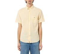 GANT Herren REG Cotton Linen Stripe SS Shirt Hemd, Banana Yellow, 3XL