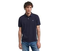 GANT Herren Poloshirt Reg Emb Archive Shield – aus Baumwolle, Marine, Gr. M