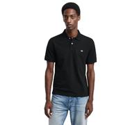 GANT Poloshirt Reg Emb Archive Shield – 100% Baumwolle, Regular Fit – Schwarz, Größe L