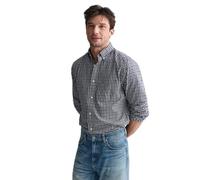 GANT Herren Reg Light Twill Gingham Shirt Hemd, Sailor Navy, XL