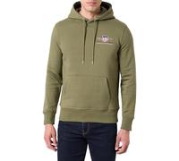 GANT Herren Reg Medium Archive Shield Hoodie Kapuzenpullover, Moss Green, S EU
