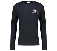 Gant Herren Reg Medium Archive Shield Ls T-Shirt, Schwarz, XL EU