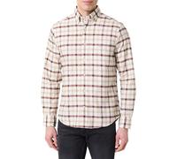 GANT Herren REG Oxford Check Shirt Hemd, Mahogany Brown, M