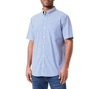 GANT Herren Reg Poplin Gingham Shirt Klassisches Hemd, College Blue, 3XL EU