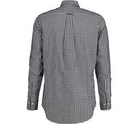 GANT Herren Reg Poplin Gingham Shirt Klassisches Hemd, Schwarz, XXL EU