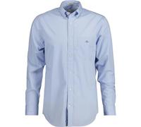 GANT Herren Hemd REG POPLIN - Regular Fit, Popeline, 100% Baumwolle, Langarm - Hellblau L