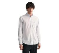 GANT Herren Hemd REG POPLIN - Regular Fit, Popeline, 100% Baumwolle, Langarm - Hellblau L