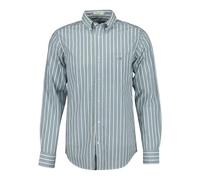 GANT Herren REG POPLIN Stripe Shirt Hemd, DEEP Forest Green, XL