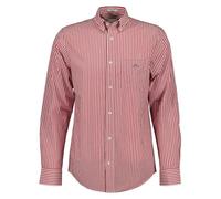 Gant Herren REG POPLIN Stripe Shirt Klassisches Hemd, Ruby Red,L