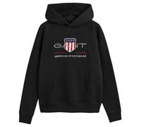 GANT Herren Reg Shield C-neck Sweatshirt, Schwarz, XL EU