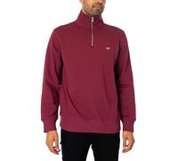 GANT Herren REG Shield Half Zip Sweat Sweatshirt, Wine RED, XL