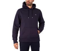GANT Kapuzenpullover Reg Shield Hoodie Baumwoll-Mix Evening Blue 5XL