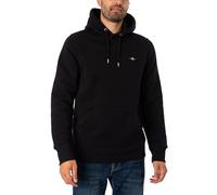 Gant Herren Reg Shield Hoodie Kapuzenpullover, Schwarz, 4XL EU