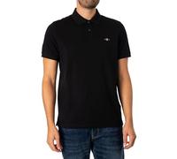 Gant Herren Reg Shield Pique Polohemd, Schwarz, S EU