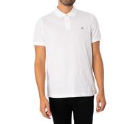 Gant Herren Reg Shield Pique Polohemd, Weiß, M EU