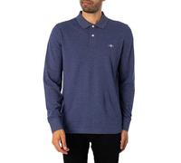 Gant Herren Reg Shield Pique Rugger Polohemd, Dark Jeansblue Melange, 4XL EU