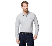GANT Poloshirt REG SHIELD LS PIQUE RUGGER, 100% Baumwolle, regular fit – Herren 4XL Grau Melange